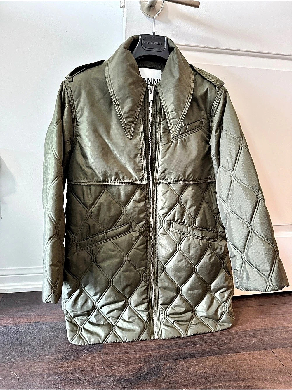GANNI Quilted Coat